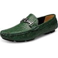thumbnail image 2 of Xishao Zapatos Vestir Los Mocasines Clásicos de Oxford para Hombre Moda Excelente Suave Piel Cocodrilo Barco Mocasín Resbalón en Los Conducción Xishao ropa, 2 of 2