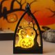 thumbnail image 4 of Linterna Led Triangular de Halloween con Vela Electrónica, Ataúd de Calabaza y Esqueleto., 4 of 5