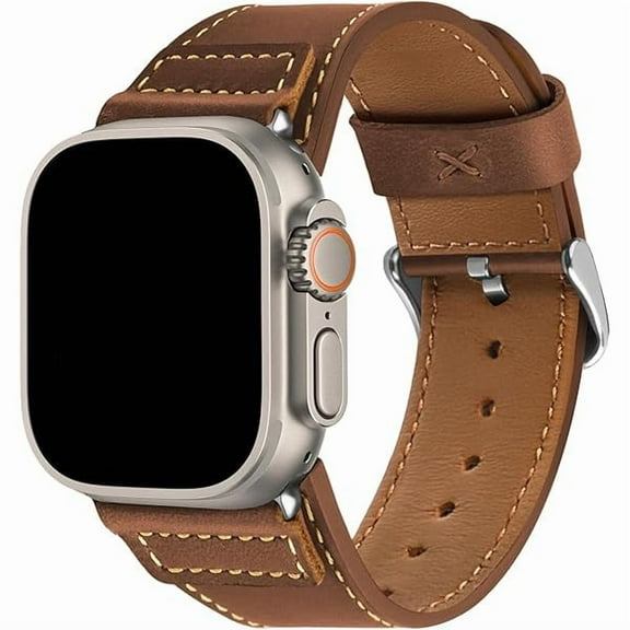 wonima88 Leather Bands Compatible with Apple Watch Strap 49mm 46mm 45mm 44mm 42mm 41mm 40mm for Men, Top Genuine Leather Replacement Straps for iWatch Ultra3/2/1 SE3/2/1 Series 11 10 9 8 7 6 5 4 3