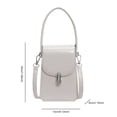 thumbnail image 4 of Bolso Bandolera Pequeño Cuero PU Sólido para Mujer Mano (Beige), 4 of 9