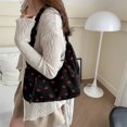 thumbnail image 1 of Bolso de pana para mujer bolso de hombro a la moda cierre de cremallera bolso de viaje al aire libre, 1 of 9