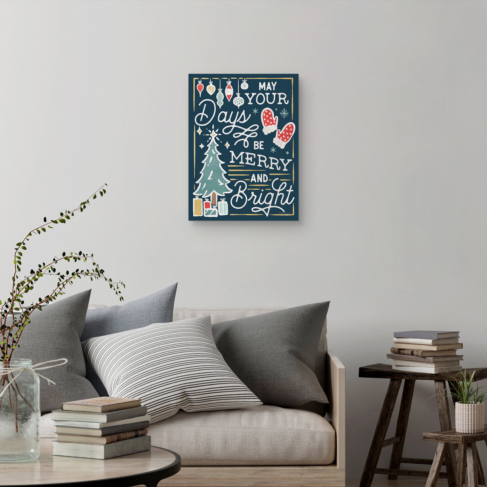 Christmas Adventrues VI Dark by Laura Marshall Canvas Art Print