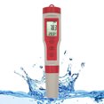 thumbnail image 1 of Medidor de pH digital, bolígrafo grande resistente al agua, comprobador de calidad del agua 4 en 1 con función de calibración automática, kit de comprobador de rango de pH 0-14, 1 of 5