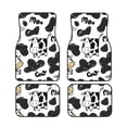 thumbnail image 1 of LAKIMCT Moo Milk Cow Car Mats, Neoprene Front Rear Floor Mats for Cars, Waterproof Anti-Slip Car Floor Mats Full Set, Universal(4 Pcs), 1 of 6
