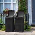 thumbnail image 4 of Homall Homes 2 Pcs 36 Gallon Trash Can Plastic Kitchen Trash Can, 4 of 7