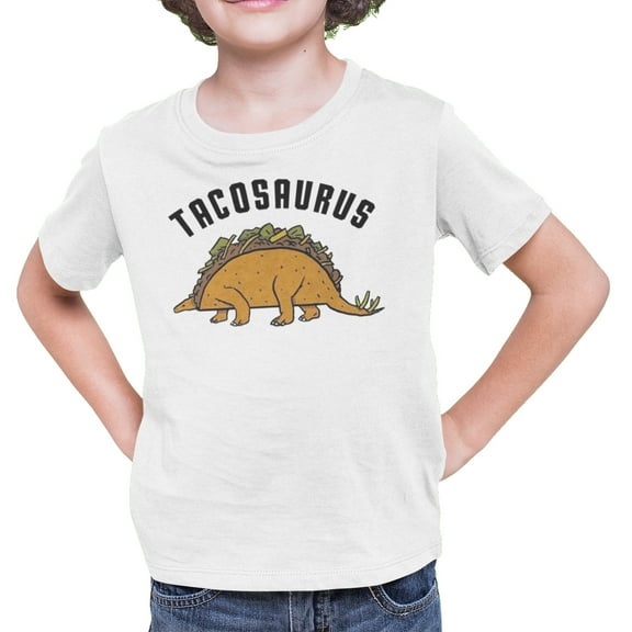 Playera TacoSaurus Meme Dinosaurios Niño y Niña Once  Playera manga corta
