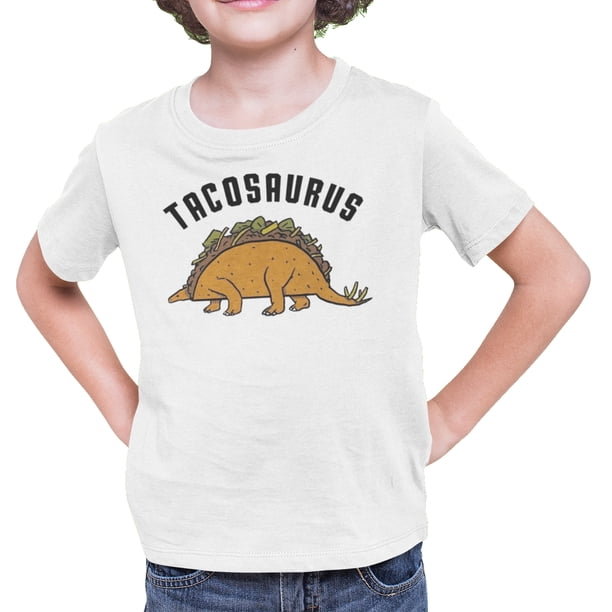 Playera TacoSaurus Meme Dinosaurios Niño y Niña Once Playera manga corta
