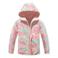 thumbnail image 2 of MGEOY Manteau Réversible pour Garçons et Filles, Léger, Imperméable, Doublé en Molleton, Imperméable pour Enfants (4-12), 2 of 9