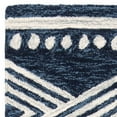 thumbnail image 3 of SAFAVIEH Micro-Loop Glenda Geometric Aztec Wool Runner Rug, Navy/Ivory, 2'3" x 7', 3 of 5