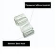 thumbnail image 2 of 3 pares de correas de sujetador transparentes, gancho de acero inoxidable, soporte de ancho múltiple, correas de hombro de repuesto invisibles extraíbles transparentes, 2 of 8