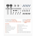 thumbnail image 2 of VEVOR 6.6FT Sliding Barn Door Hardware Kit, 330 LBS Weight Capacity, Compatible with 36 to 40 Inches Width & 1-3/8 to 1-3/4 Inches Thickness Single Sliding Barn Door, Durable Track & J-shape Roller, 2 of 9