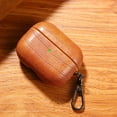 thumbnail image 1 of Luxury Crocodile Leather Hard Earphone Case For Airpods 3 Pro 2 1 With Keychain Personalized Name Letters Customized Cover Brown For Airpods Pro, 1 of 6