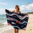 thumbnail image 3 of Lume Wear Large 2 in1 Hooded Beach Towel a 3D Wearable Microfibre Cover Up for Adults. Lightweight Quick Dry for Sun Loungers Travel Swimming Gym Yoga and Sports Summer, 3 of 8
