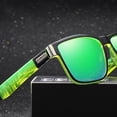 thumbnail image 2 of Cycling Goggles UV-Protection Driving PC Sunglasses Travel Riding Motorcycle Green, 2 of 3