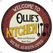 Ollie's Kitchen 14" Round Metal Sign Bar Game Room Wall Decor 100140040499