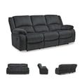 thumbnail image 6 of Signature Design by Ashley Draycoll Reclining Sofa in Slate, 6 of 11