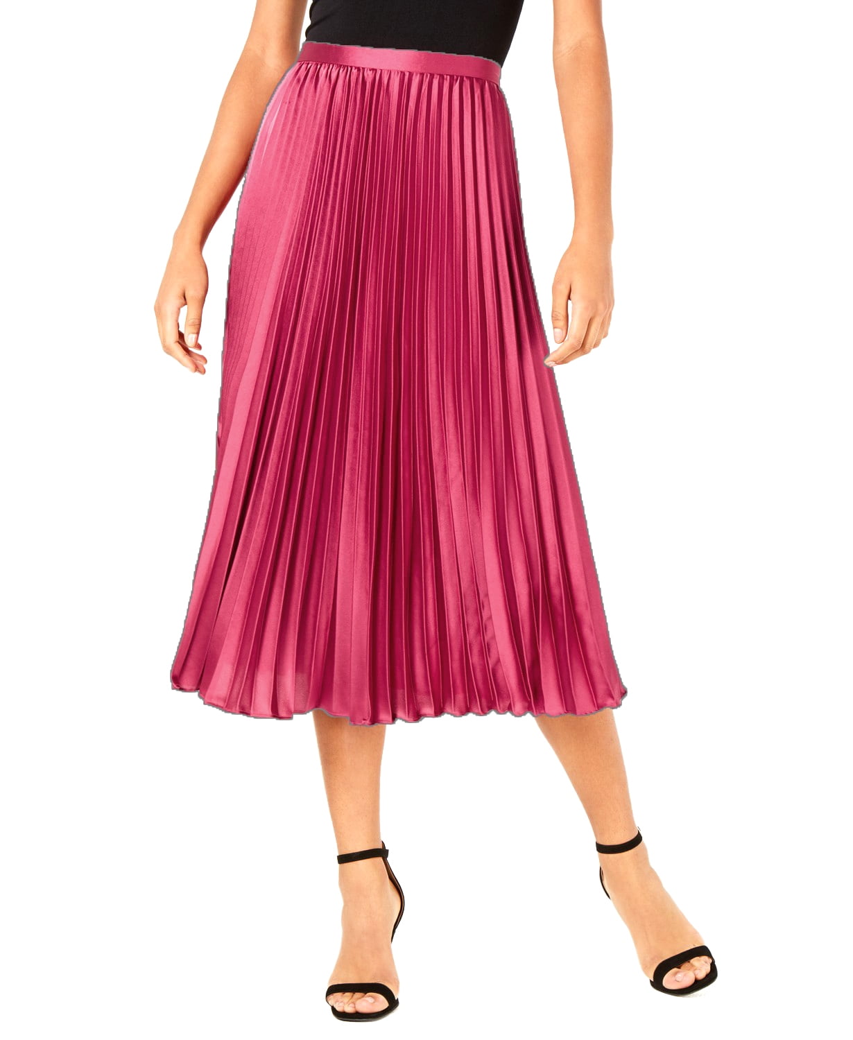 Lucy Paris - Lucy Paris | Talia Pleated a-Line Skirt | Pink - Walmart ...