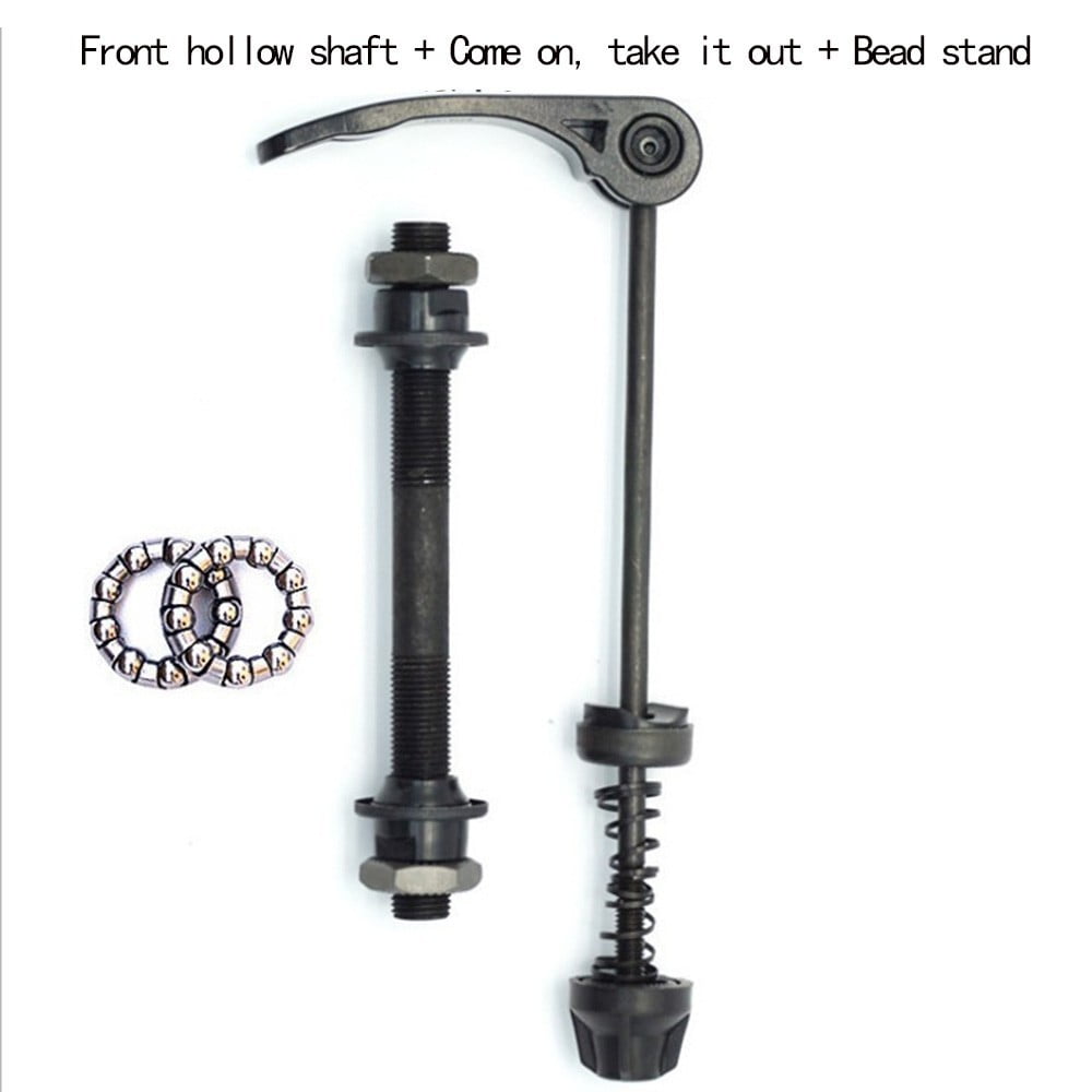 Bike Bicycle Axle Front Rear Quick Release Skewers With 25mm（1/4） Hub Bearings, Front