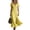 Yellow, variant on YuXingFu Womens Cotton Dresses with Sleeves Maxi V-Neck Plus Size Womens Dress Short Sleeve Solid Color Slim Fit Long Casual Summer Purple S