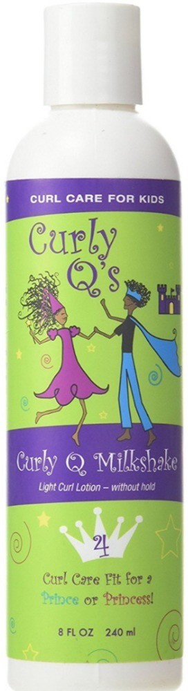 Curls Curly Q Milkshake Light Curl Styling Lotion 8 oz (Pack of 2)