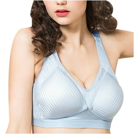 

YWDJ Maternity Bras for Pregnancy Women Openable Feeding Nursing Maternity Bra Pregnant Underwear Blue XXXXXXXL