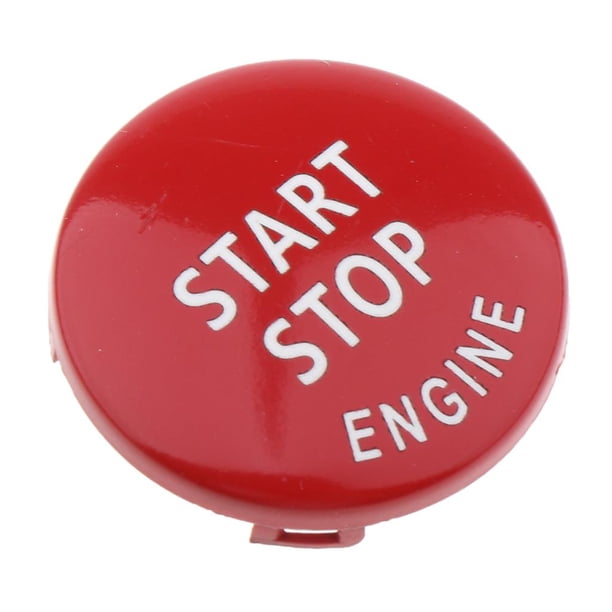 ABS + PC Motor de Coche Botón de Arranque Y Parada Tapa Del Interruptor de Encendido Ajuste de cubierta para E60 E90 E92 Resis rojo
