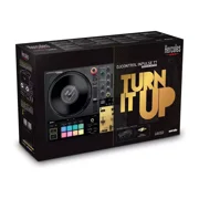 Hercules DJ DJControl Inpulse T7 Premium Edition 2-Channel Motorized DJ Controller With Premium Fader Module and Travel Bag - Gold