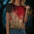 thumbnail image 5 of HCNTES Halloween Pumpkin Shirts Women Fall T-Shirts Cute Autumn Graphic Tees Thanksgiving Tops(S,A417-Khaki), 5 of 7