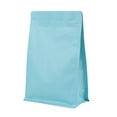 thumbnail image 2 of BAAGGNAA 60 Pack High Barrier Stand-Up Coffee Bean Bags with Vented Valve, Matte Metallic Ziplock, Heat-Sealable and Resealable Solid Color Pouches for Food Storage (5.1*8 inch,1/2 lb,Blue), 2 of 6