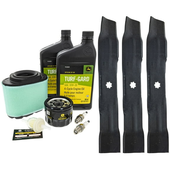 John Deere OEM Model LA155 Maintenance Kit and Mulching Blades