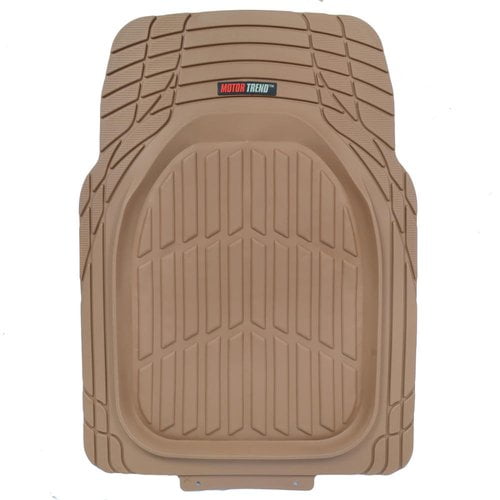 Motor Trend MT-923-920 Black FlexTough Contour Liners-Deep Dish Heavy Duty Rubber Floor Mats for 3 Row Car SUV Truck /& Van-All Weather Protection