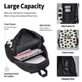 thumbnail image 4 of Balery Abstract Green Polka Dot Mochila Escolar 3 en 1 para Niños - Mochila Resistente con Lonchera Térmica y Estuche - Mochila Escolar para Niños y Niñas, 4 of 7