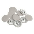 thumbnail image 1 of 10uds 40L Tela Paño Cubierto Botón 25mm Redondo Metal Vástago Costura Botones para Trajes Vestido Blusas Beige Unique Bargains, 1 of 5