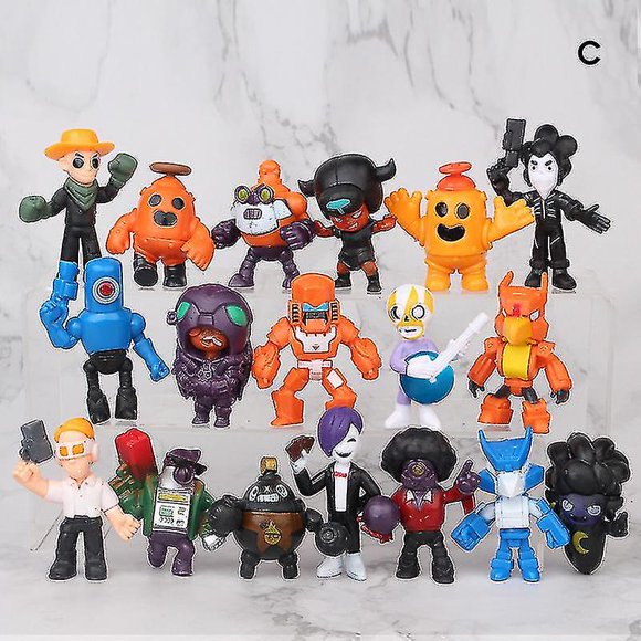 Brawl Stars Set Cute Figure Toy Anime Pvc Action Figure Toys Collection For Kids