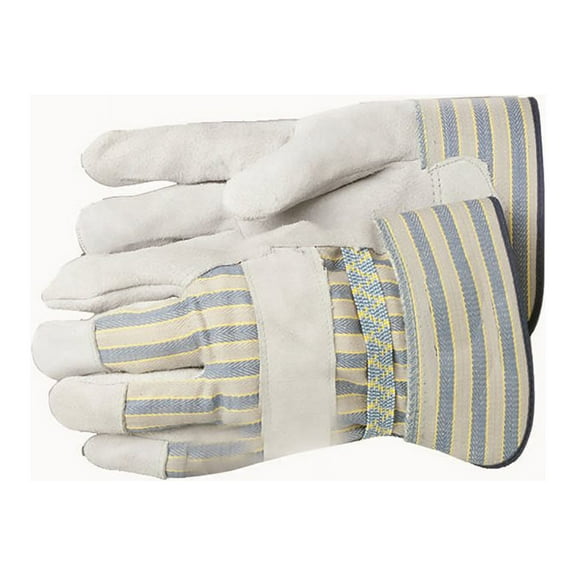 Bon 14-442 Leather Palm Gloves - Safety Cuff - Large (Pr)