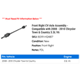 thumbnail image 2 of Front Right CV Axle Assembly - Compatible with 2008 - 2010 Chrysler Town & Country 3.3L V6 2009, 2 of 2