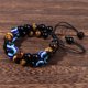 thumbnail image 5 of WORGEOUS Pulsera de piedra de ojo de ojo malvado pulsera con cuentas de cuentas cadena de mano de yoga ajustable, 5 of 9