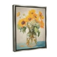 thumbnail image 4 of Stupell Industries Classic Sunflower Bouquet Botanical & Floral Painting Gray Floater Framed Canvas Art Print Wall Art, 25 x 31, 4 of 10