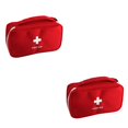 thumbnail image 2 of jesticaly Sacs de Rangement d'Urgence Randonnée Pilules Coton-Tige Organisateur Étui de Transport Rouge 2Ensemble, 2 of 6