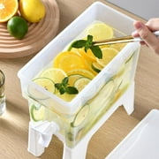 3.5L Glass Drink Dispensers for Parties, Beverage Dispenser With Spigot,Laundry Detergent Dispenser Punch Bowls Juice Water Dispenser for Parties