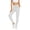 White, variant on Arlun Womens Tapered Leg Jogger Pants with Pockets Soft Loose Fit Elastic Waist Comfortable Athletic Wear for Everyday Simple Stylish Pure Color Workout Trousers White XL