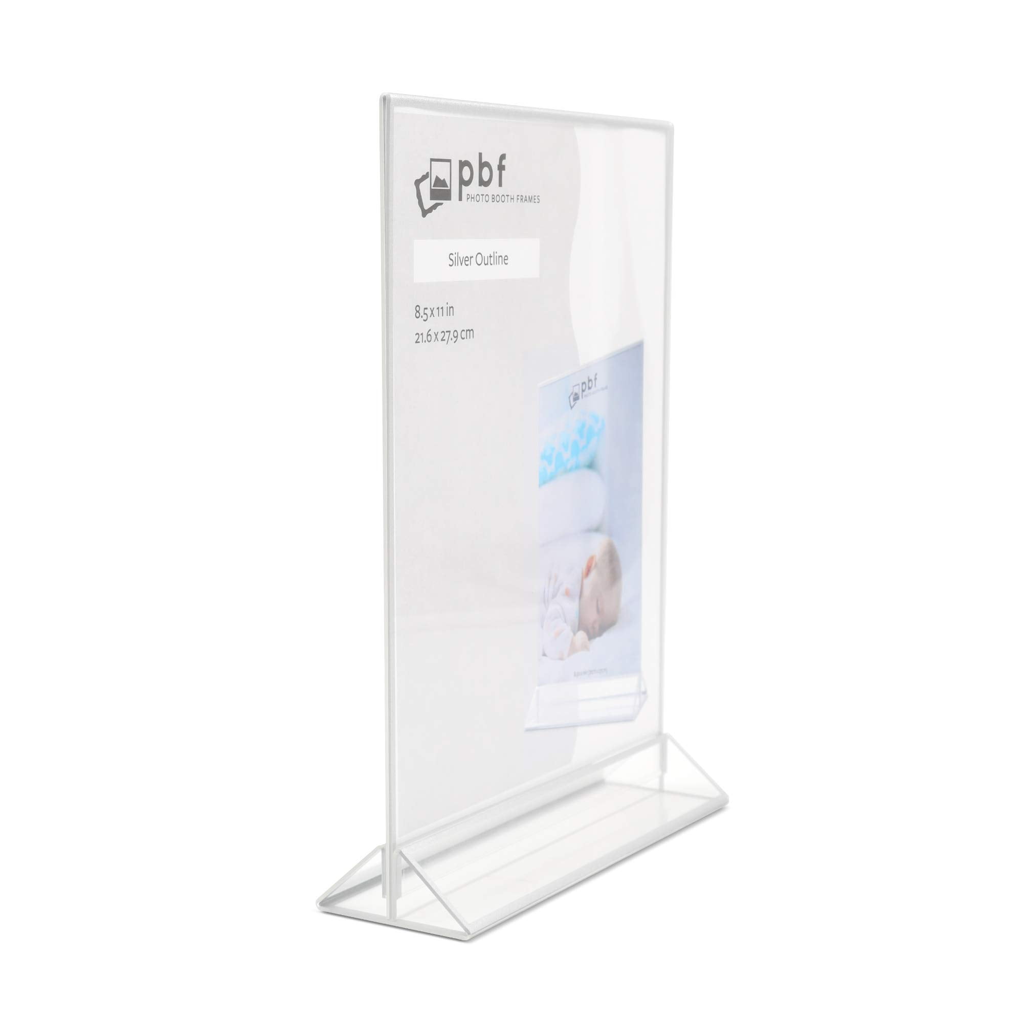 Photo Booth Frames 8.5x11 Durable Crystal Clear Acrylic Vertical