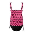 thumbnail image 5 of YuYuBao Women Swimsuits Tankinis Two Piece Ruched Floral Print Push UpTank Tops + High Waist Shorts Bikini Bathing Suits, 5 of 5