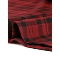 thumbnail image 6 of INSPIRE CHIC Women's Retro Peter Pan Collar Sleeveless A-Line Plaid Dress XS Red, 6 of 6