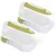 thumbnail image 1 of Cepillo para fregar con agarre cómodo, cerdas flexibles y rígidas, resistente, para baño, ducha, lavabo, alfombra, suelo, paquete de 2, 1 of 5