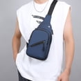 thumbnail image 6 of Men's Sling Bag Chest Pack Crossbody Shoulder Bag Waterproof Lightweight Oxford Cloth for Travel Hiking Outdoor Sports Dirt Resistant Daypack, 6 of 6