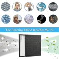 thumbnail image 4 of 2 Set Replacement Hepa Filters Activated Carbon Filters Compatible With Air Purifier -pur131, -pur131s, -pur131, 4 of 5