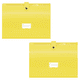 thumbnail image 1 of Carpeta expandible de plástico con 9 bolsillos FloreceBien, paquete de 2, carpeta organizadora, color amarillo, 1 of 5