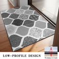 thumbnail image 3 of Bohemian Retro Floral Non-Slip Entryway Door Mat,Boho Indoor Decor Durable Low Plush Door Mat,Washable Welcome Rug for Patio Hallway Home Decor 20x32 Inches, 3 of 7
