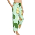 thumbnail image 2 of Sigee Avocado Print Women's Soft Pajama Pants - Breathable and Comfortable Lounge Sleep Bottoms with Elastic Waistband and Pockets-, 2 of 9